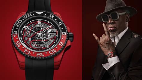 Dennis Rodman's Custom Rolex Is A Red Rocket For The Wrist